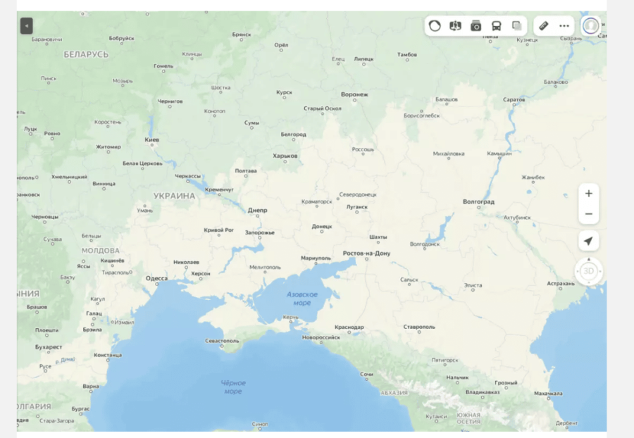 Ruski Yandex izbrisao državne granice sa mape 2