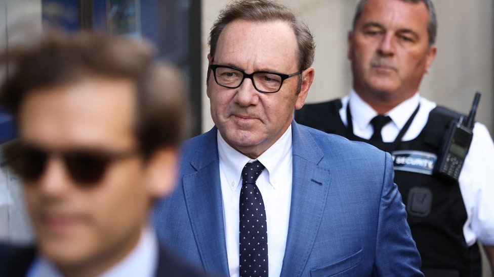 Kevin Spacey arrives at the Central Criminal Court