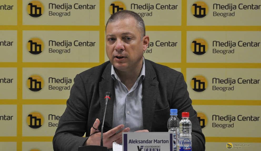 "Zašto RTS prenosi međunarodne nastupe samo beogradskih klubova": Marton (LSV - Vojvođani) postavio pitanje javnom servisu 2
