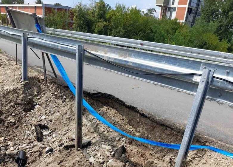 Počeo da se urušava most u Leskovcu sagrađen pre tri meseca 1