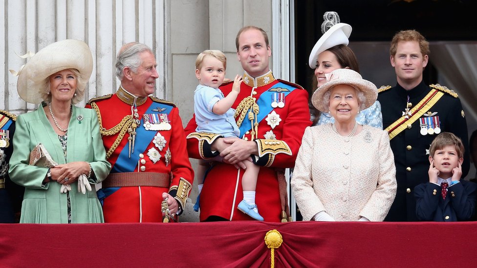 Buckingham Palace during the Trooping the Colour, 2015