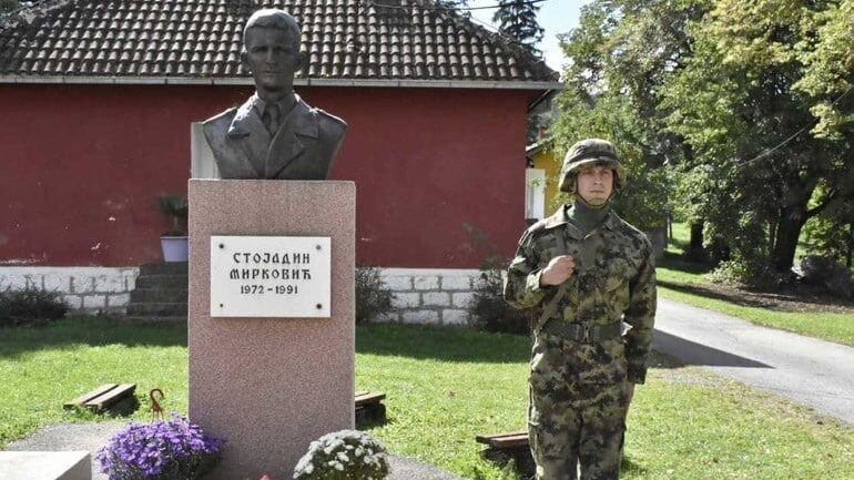 Obeležena godišnjica pogibije vojnika Stojadina Mirkovića u Gornjim Leskovicama kod Valjeva 1