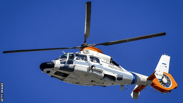 A helicopter had to take the Argentina players over Buenos Aires