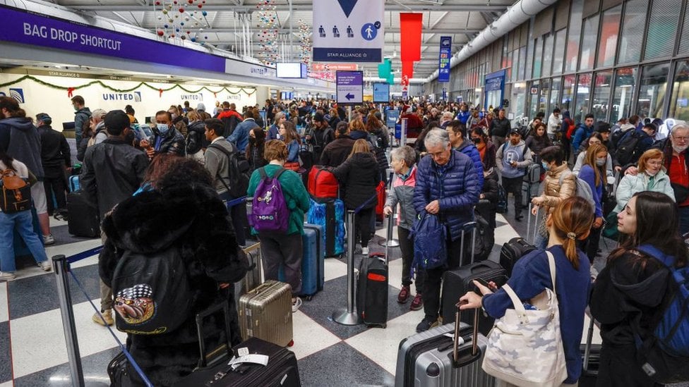 Putnici na međunarodnom aerodromu u Čikagu