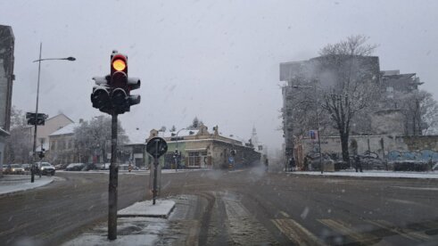 Novi Sad prekrio sneg: Saobraćaj usporen, kamioni ne mogu preko Venca 8