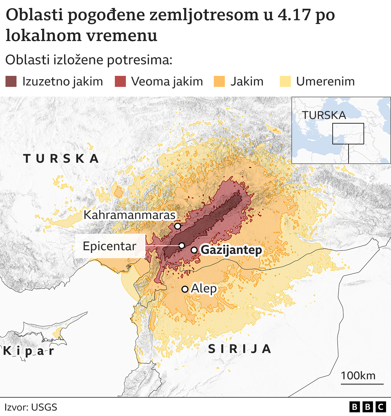 zemljotres, turska, epicentar