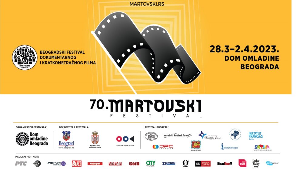 70. Martovski festival od 28. marta do 2. aprila u Domu omladine Beograda 1
