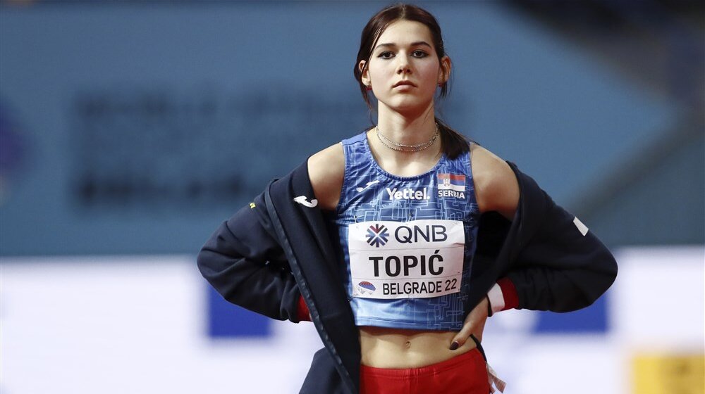 Angelina Topić u finalu skoka u vis na Evropskom prvenstvu u Istanbulu 1