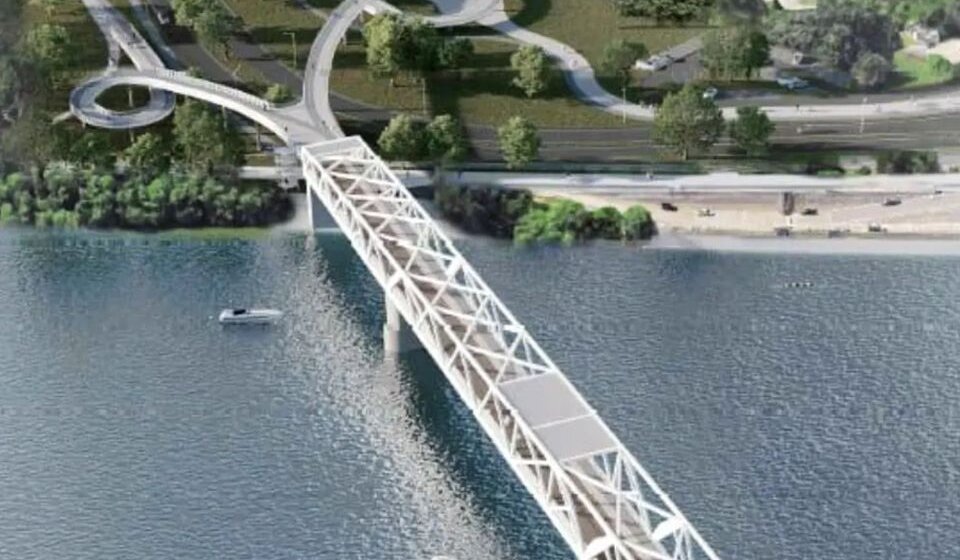 Izgradnja pešačko-biciklističkog mosta u Novom Sadu počinje u drugoj polovini 2023. 1