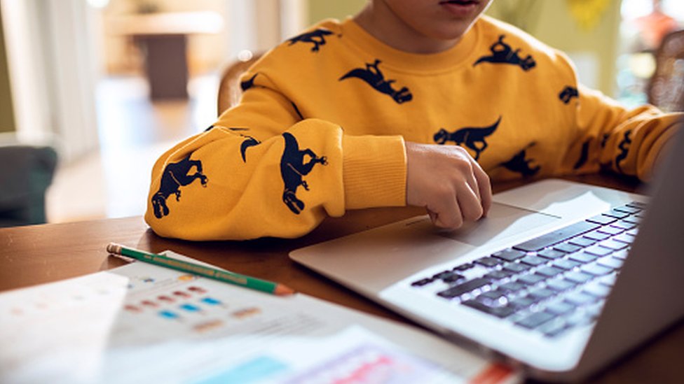 Child at a computer