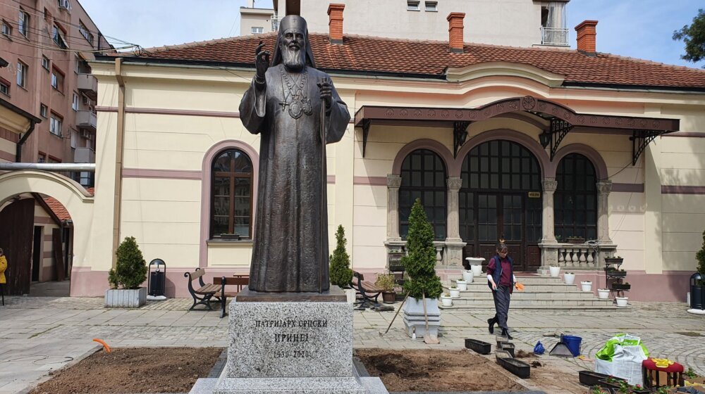 Spomenik patrijarhu Irineju otkriven u porti Sabornog hrama u Nišu 1