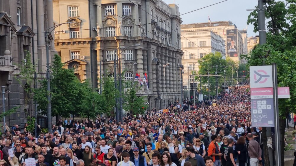Jovanović Ćuta na protestu "Srbija protiv nasilja": Grad je postao mali za sve nezadovoljne ljude 1