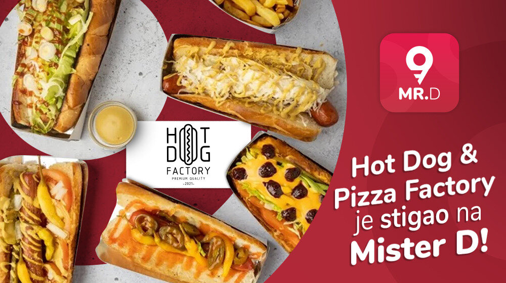Originalni američki hot dog iz Hot Dog & Pizza Factory na Mister D aplikaciji 1
