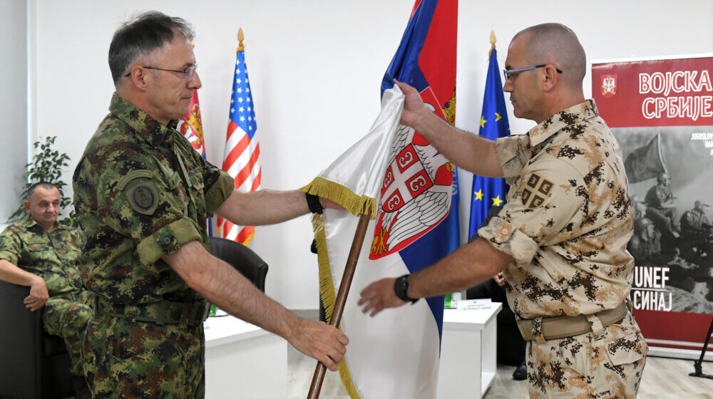 Prvi kontingent Vojske Srbije ispraćen u mirovnu operaciju na Sinaju 1