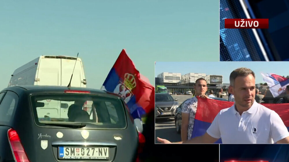 "Ovo što se danas dešava je nužda": Aleksić iz Vrčina pre polaska kolone u blokadu autoputa 1