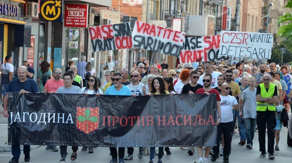 U petak treći građanski protest Jagodina protiv nasilja 1