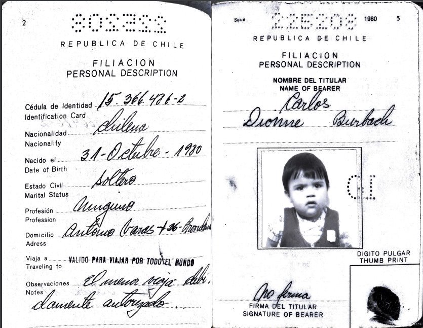 Čileanski pasoš Džimija Liperta Tajdena