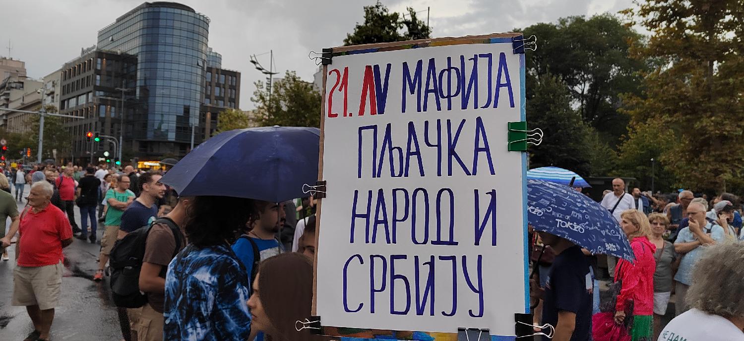 "Država i narod su taoci mafije": Kako je izgledao 21. protest Srbija protiv nasilja u slikama (FOTO) 16