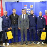 Prijem za reprezentativce Srbije u futsalu u Gradskoj kući u Vranju 1