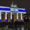 brandenburška kapija u bojama izraelske zastave