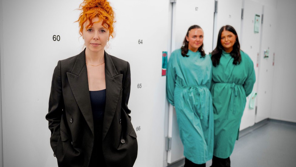 Stacey Dooley with Olivia Cotterill and Isabel Walton