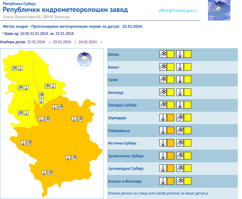 RHMZ objavio žuti i narandžasti meteoalarm: Kakvo nas vreme očekuje? 2