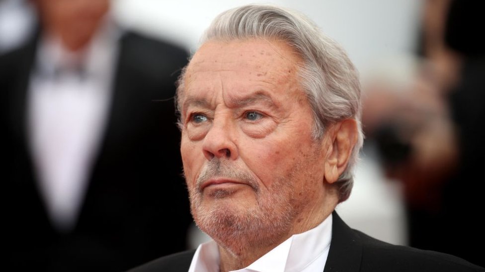 Alain Delon attends the screening of "A Hidden Life (Une Vie Cachée)" during the 72nd annual Cannes Film Festival on May 19, 2019