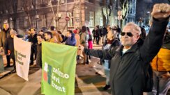 Pripadnici neonacističke grupe obeležili godišnjicu smrti Milana Nedića, nešto dalje građani protestvovali zbog skupa (FOTO) 6