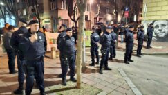 Pripadnici neonacističke grupe obeležili godišnjicu smrti Milana Nedića, nešto dalje građani protestvovali zbog skupa (FOTO) 3