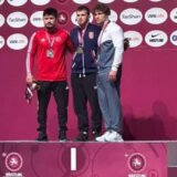 Evropsko prvenstvo u rvanju: Ukrajinac Belenjuk odbio zajedničko fotografisanje osvajača medalja, jer je zlatni srpski rvač Rus 9