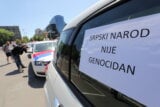 (FOTO) "Zločin je bio, ali genocid ne": Protestna vožnja taksista protiv izglasavanja Rezolucije o Srebrenici 4