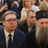 Vučić u Hramu Svetog Save zatražio blagoslov od patrijarha Porfirija, pre puta u Njujork 2