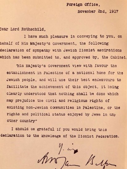 Kopija Balfurske deklaracije