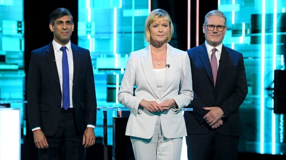Prva predizborna TV debata u Britaniji - Sunak protiv Starmera 1