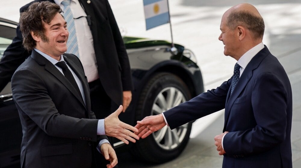 Argentinski predsednik Milej se sastao sa Šolcom u Berlinu 1