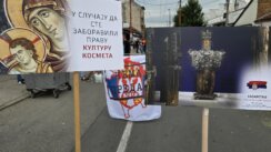 Završen protest ispred Dorćol platz-a: Otkazan festival „Mirdita, dobar dan“, desničari se razišli uz vatromet i baklje (FOTO, VIDEO) 4