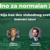 Kako na slobodnim izborima do slobodne Srbije?: Zelenović, Stojković, Marinković i Nešić na tribini Zajedno u Kragujevcu 10