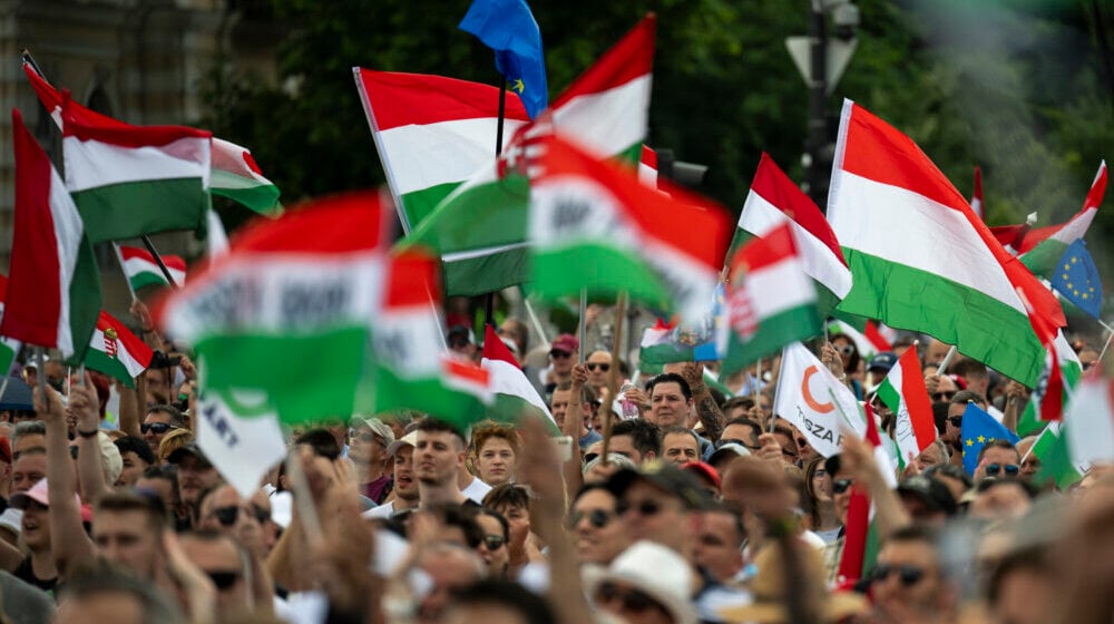 Budimpešta: Veliki skup podrške Orbanovom protivniku, uoči izbora za EP 1