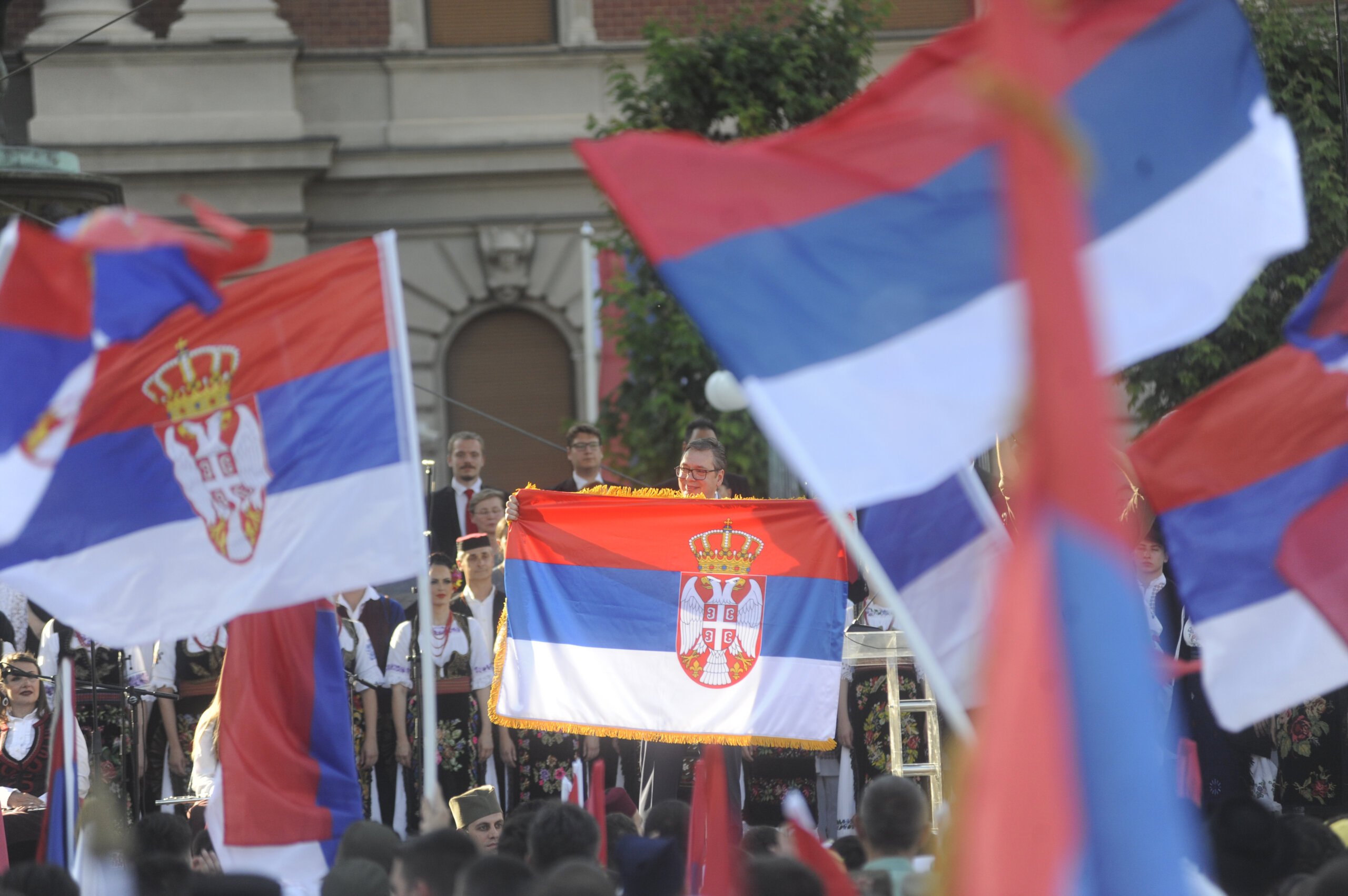 (FOTO) Kako je izgledala manifestacija "Jedan narod, jedan sabor - Srbija i Srpska" na Trgu republike u fotografijama? 2