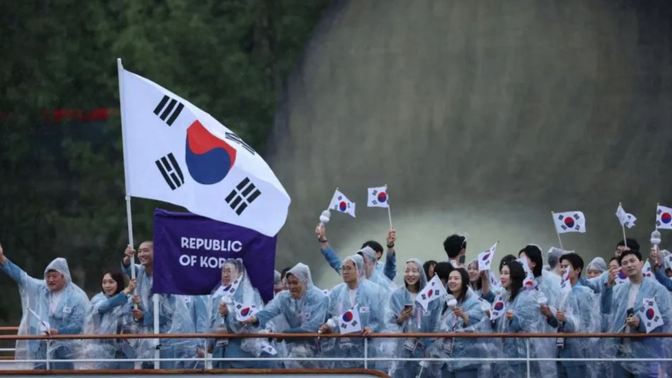 Delegacija Južne Koreje na otvaranju Olimpijskih igara u Parizu