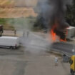 Zapalio se kamion sa klima uređajima na parkingu aerodroma Nikola Tesla (VIDEO) 9
