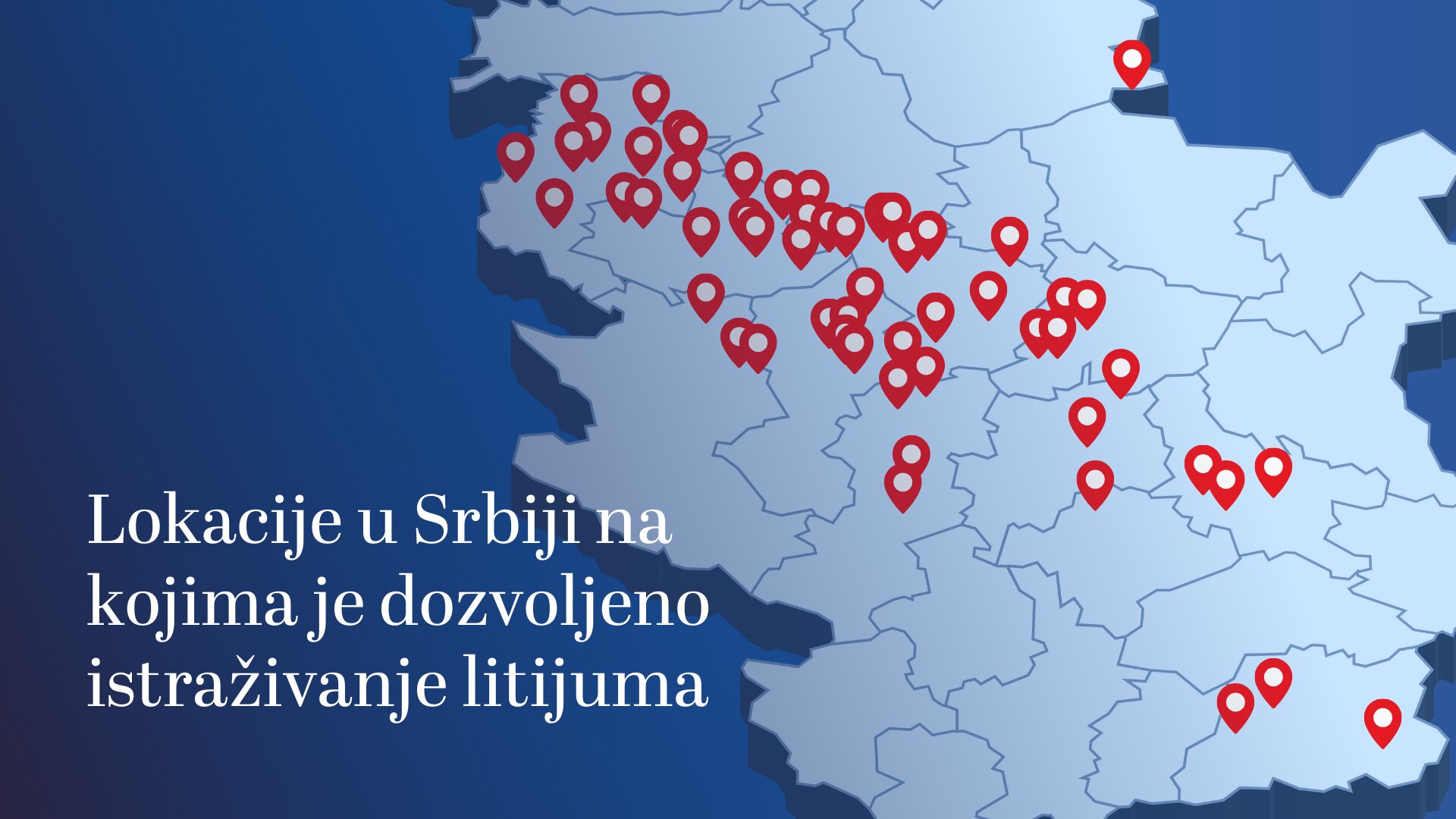 "U slučaju da prođe rudnik Rio Tinta u Loznici nastaće domino efekat": U Srbiji do sada izdato 69 rešenja za istraživanje litijuma (MAPA) 2