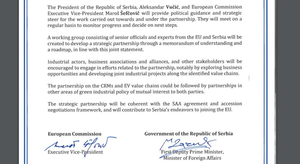 Šta će pisati u memorandumu koji će biti potpisan u ime EU i Srbije prilikom posete Šolca? 1