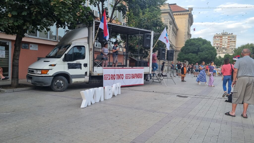 Protest protiv iskopavanja litijuma i izgradnje rafinerije u Smederevu: "Pošto čvarci, pošto Srbija", "No pasaran, Rio Tinto marš iz Srbije" 2