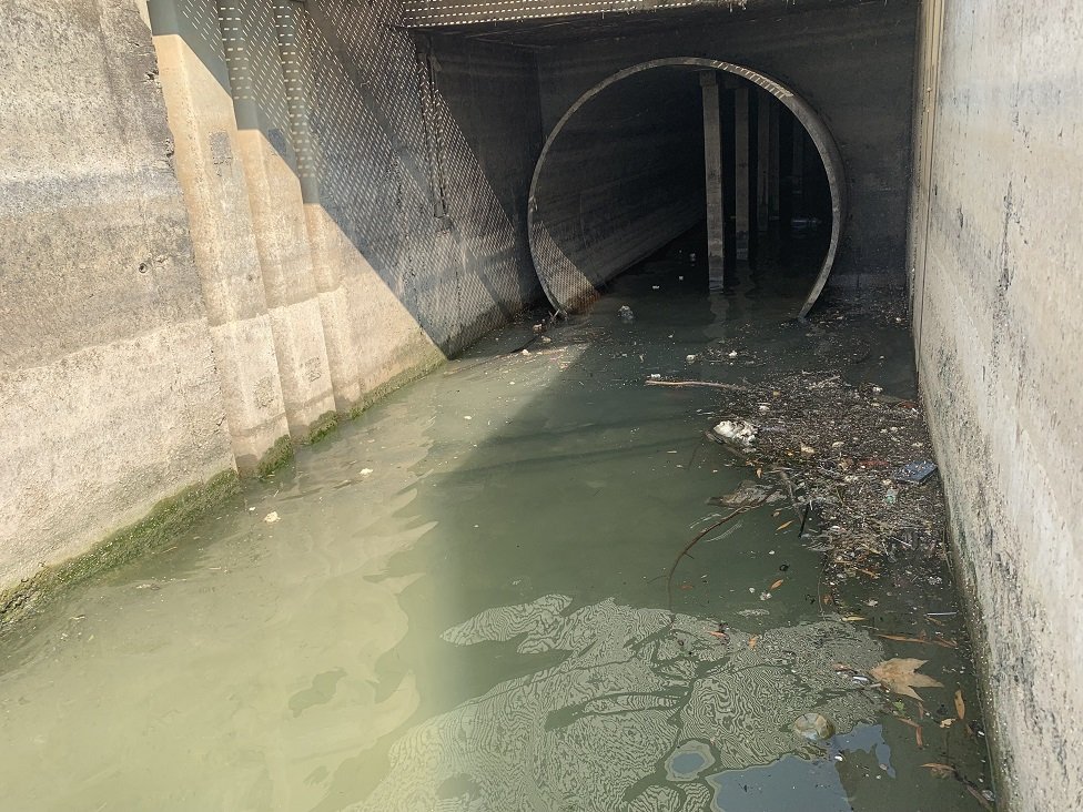 Mesto gde se kanalizacija izliva ispred Beograda na vodi direktno u reku