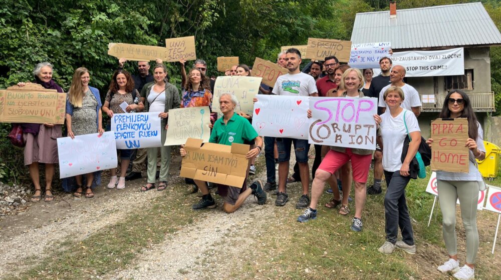 "Ako prođe prva minihidroelektrana, proći će i narednih osam": Sagovornica Danasa o protestima na reci Uni 1