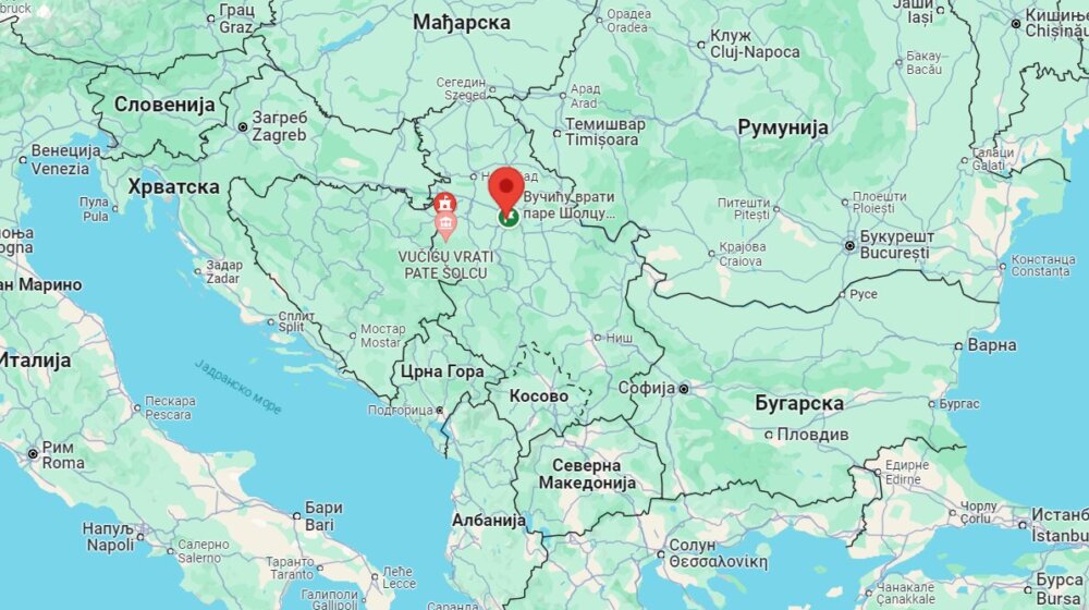 Šta piše na Gugl mapama kod Gornjih Nedeljica, Vladimiraca i Beograda? 1