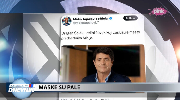 Kako se ceo Tviter podsmeva režimskim medijima koji su se uspaničili zbog objave satiričnog profila u kojoj piše „Šolaka za predsednika“ 1