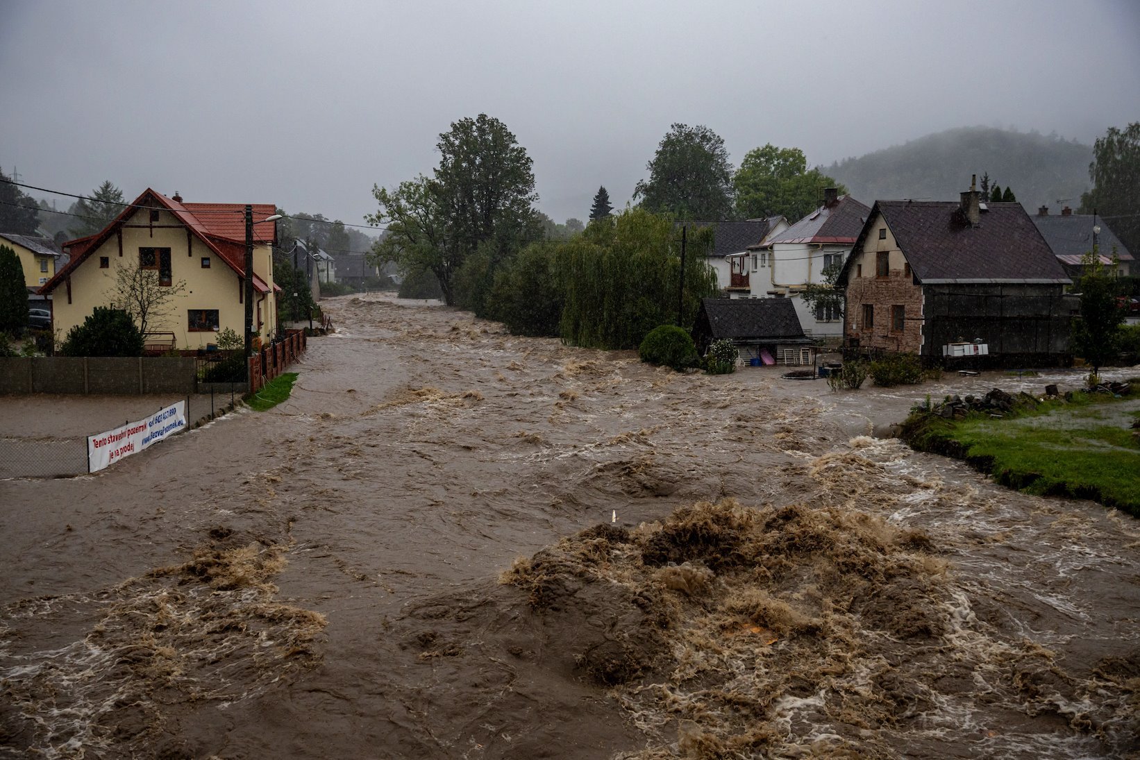 Poplava u selu Lipova-laznje na severoistoku Češke