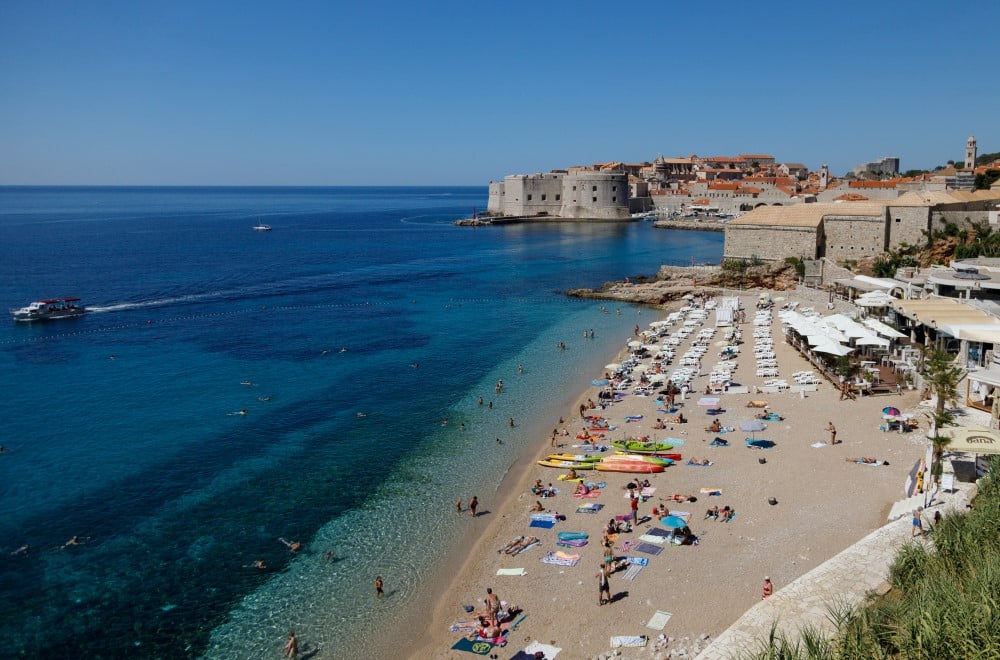 Dubrovnik, plaža u Dubrovniku